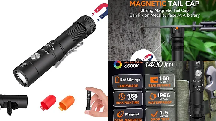 Tunenge S5 1400 lumen rechargeable Flashlight  ! 