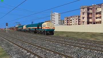 WDG4 BGKT enters Kalyan Yard with 30 BOXN HL load | MSTS Open Rails | Train Simulator