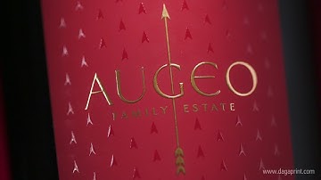 Augeo Family Estate wine label, promo video for Printing House Daga, Bulgaria