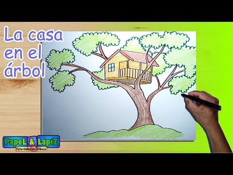 Video: Cómo Dibujar Una Casa Y Un árbol