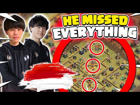 Kazuma Log Launcher MISSES Inferno Tower to WIN MATCH RIP (Clash of Clans)