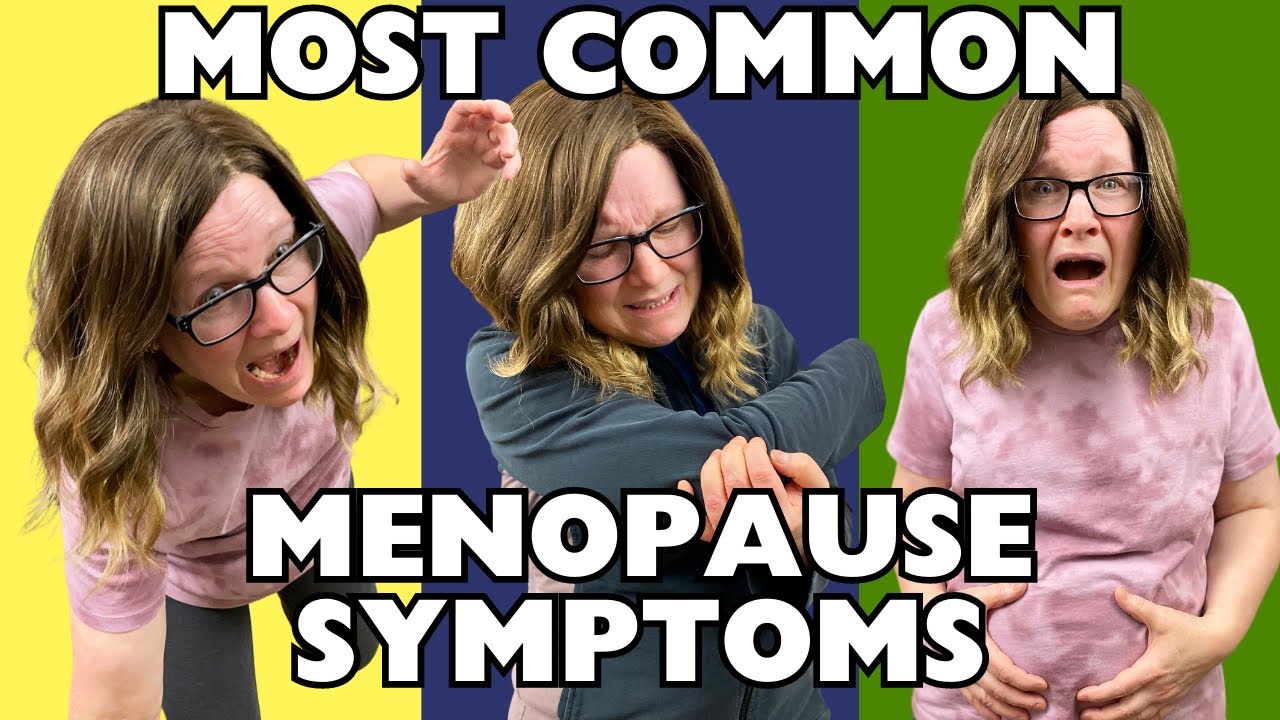 Top 40 most common peri and post menopause symptoms from a list of 100.