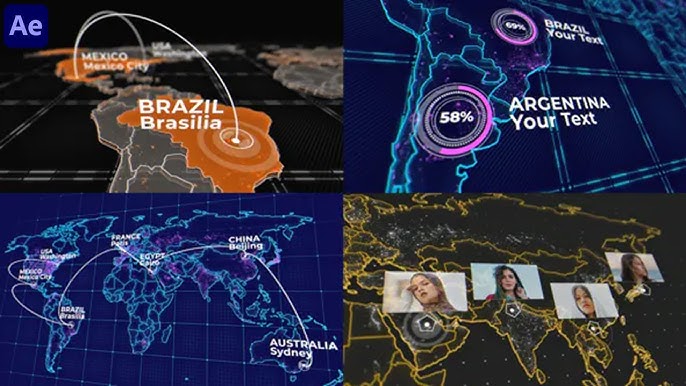 World Map Kit ( After Effects Template ) 🎇 Bestsellers - YouTube world-map-kit-after-effects-template-bestsellers-youtube
