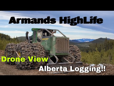 Alberta Logging!! Come Joing Us For A Drone View Of The Logging Process, With Armands!!