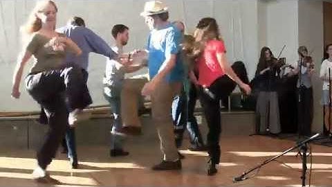 Green Grass Cloggers- music by Strictly Strings @ Appalachian State O-T Fiddlers Convention