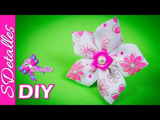 DIY-Como Hacer Rosas Flores en Tela/How To Make Easy Fabric Flower  Roses/Роза//クリップ簪 