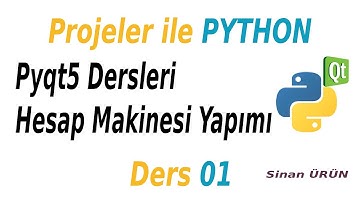 #Python #Pyqt5 Dersleri - Pyqt5 ile Hesap Makinesi Yapımı - Giriş Dersi