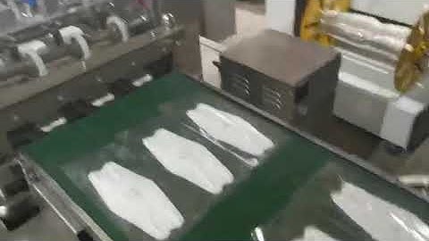 automatic 3 lanes willow-leaf shape/fish shape face mask packing machine