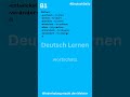 B1 Deutsch Wortschatz Menschen Verben