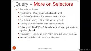CSE 316: Fundamentals of Software Development: jQuery