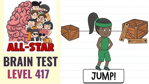 Brain Test All Star Level 417 | She must jump three times | Walkthrough