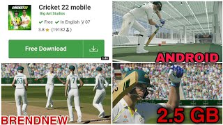HOW TO PLAY ON ANDROID CRICKET 22 LITE DOWNLOD  NOW screenshot 5