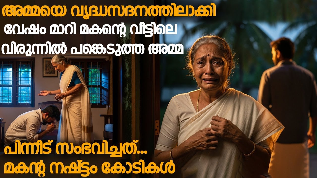 അമ്മയെ വൃദ്ധസദനത്തിലാക്കി,വേഷം മാറി മകന്റെ വീട്ടിലെ വിരുന്നിൽ പങ്കെടുത്ത അമ്മ,പിന്നീട് സംഭവിച്ചത്