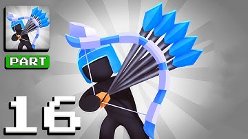 Merge Archers - Gameplay Walkthrough Part 16 - Unite Archers in Merge Play (iOS, Android)