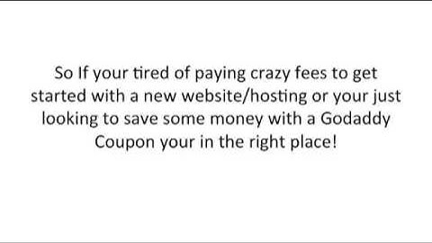 Godaddy Coupon   Godaddy Promo Codes   Godaddy Coupons