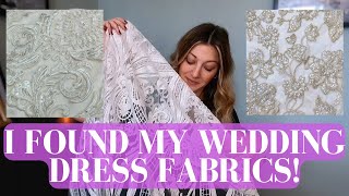 Huge bridal fabrics unboxing! The start of sewing a wedding dress!