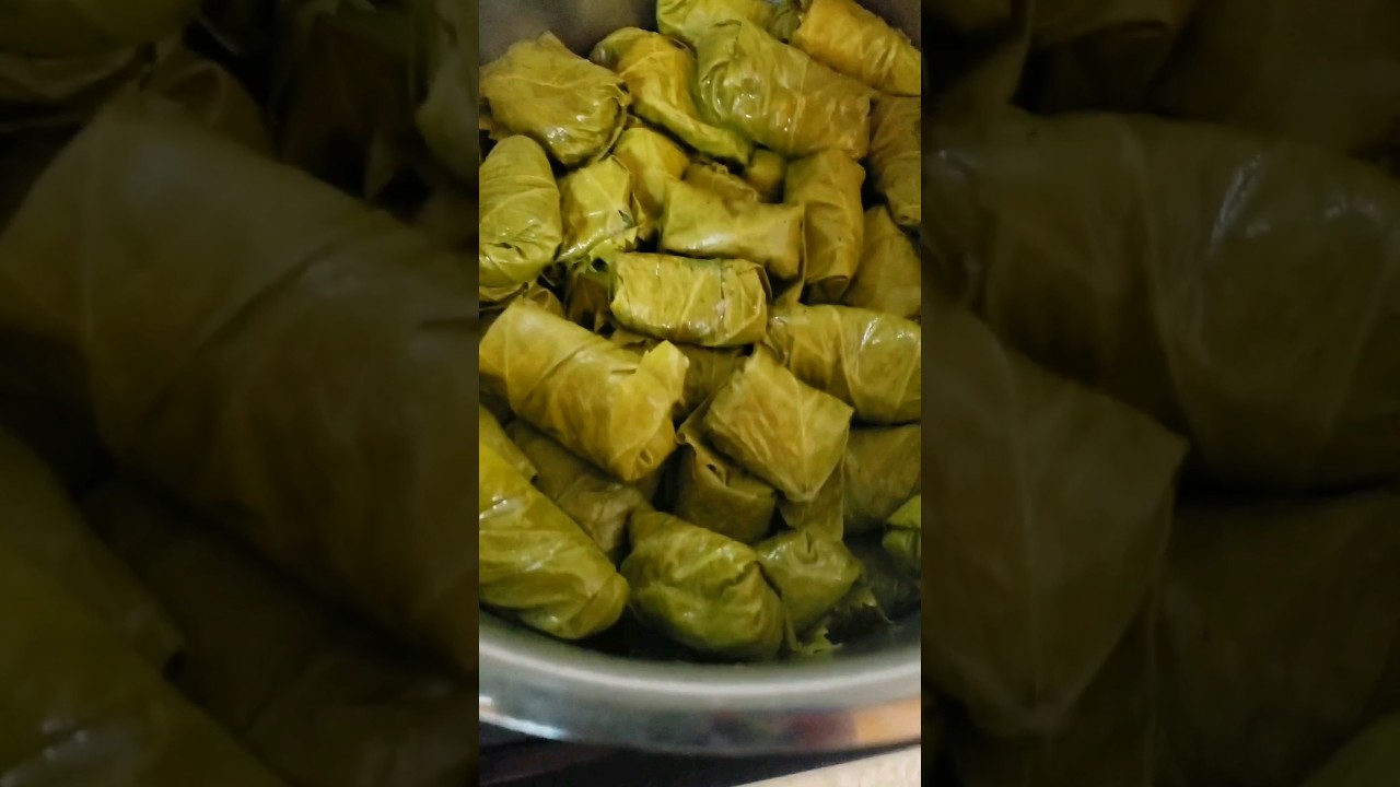AZERBAYCAN ÜSULÜ YAPRAK SARMA(ZEYTİNTAĞLI) | PRATİK YEMEK #shortsfeed