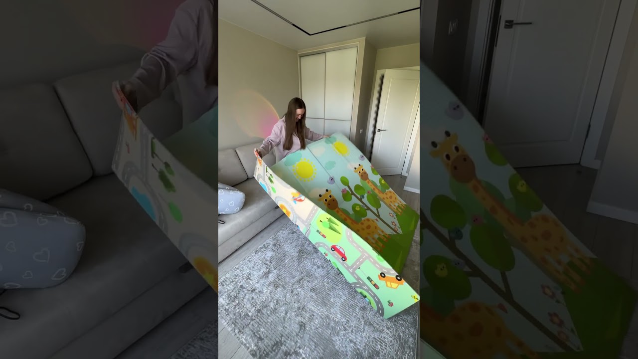Детский игровой коврик/ во сколько пора переезжать на пол?