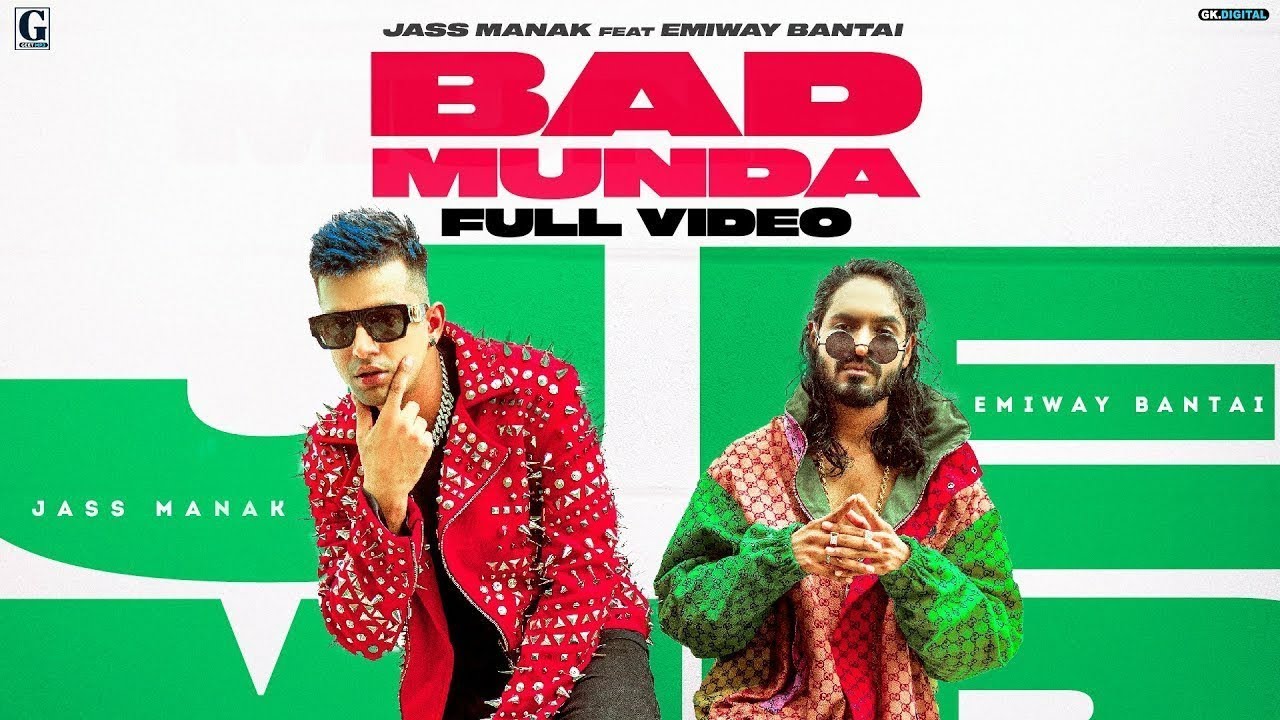 Bad Munda Full Video Song Jass Manak  Emiway Bantai  Bad Munda Jass Manak Song 4k