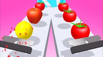 Slicer Runner Game! Satisfying and Relaxing ASMR Slicing Video