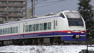 特急しらゆき2号新井行きE653系H203編成52M【4K】