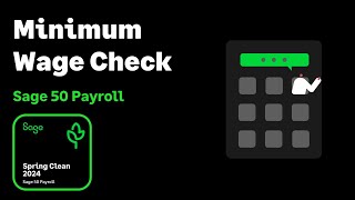 Sage 50 Payroll (UK) - Minimum Wage Check