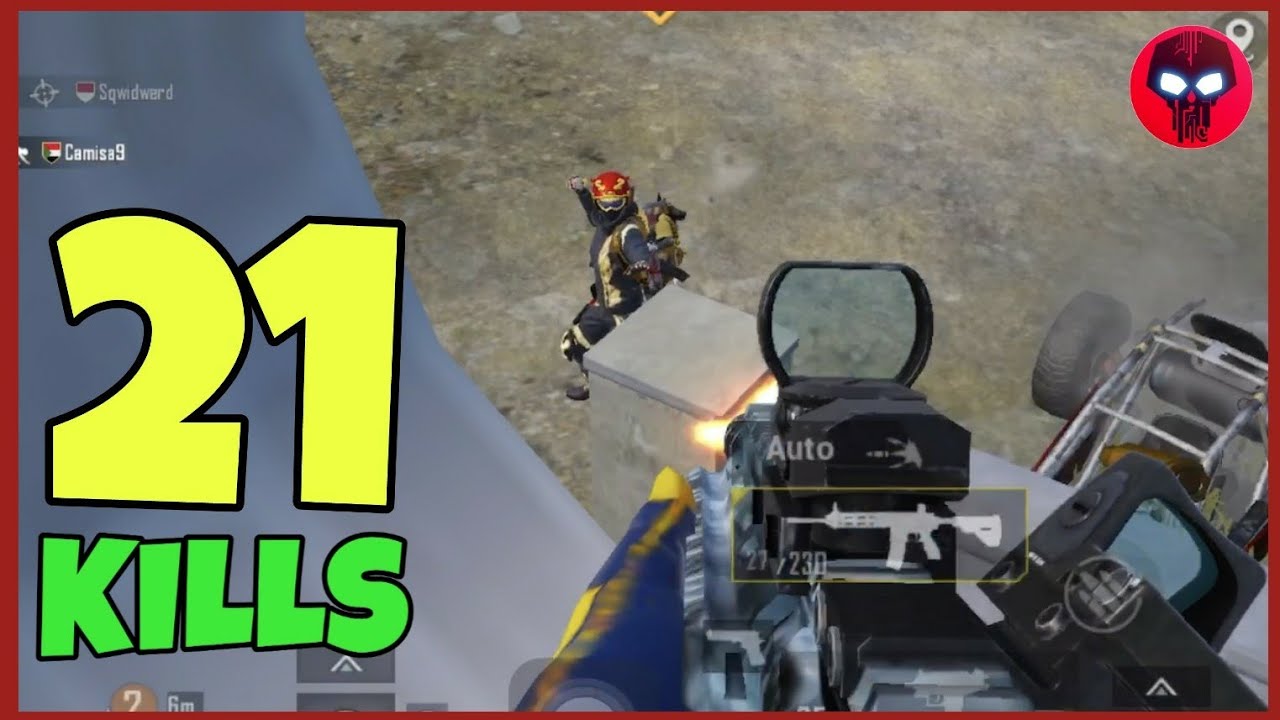 Squad 21 kills | PUBG MOBILE SL | 4 Finger Claw Full Gyro | Hapiya Gaming | #37