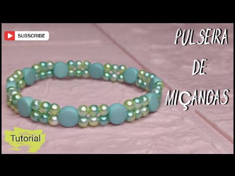 Pulseira de Miçangas🍀Como