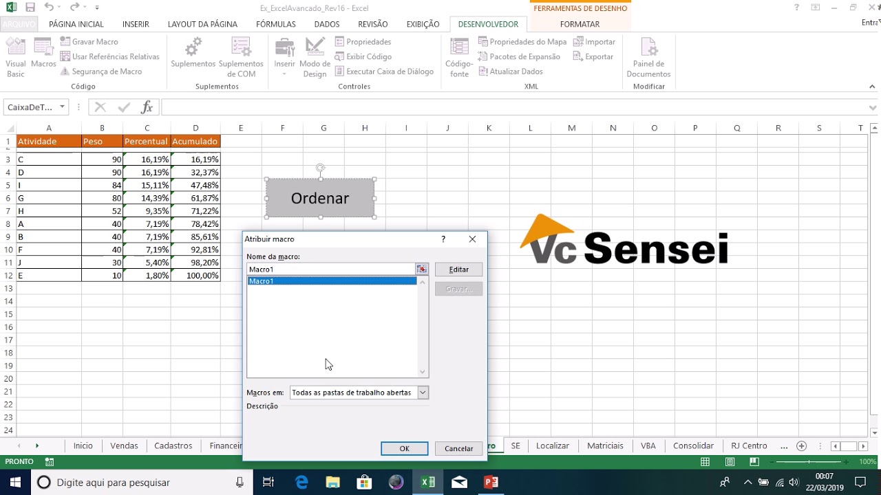 Gravação de macro no Excel - YouTube