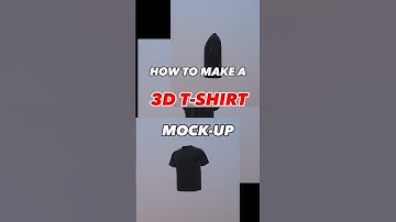 3D t-shirt mock-up tutorial