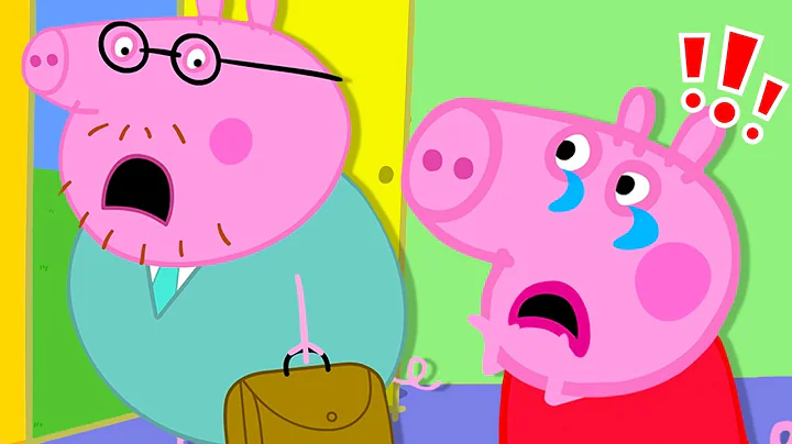 When Dad's Away Song 💼 Daddy Pig Please Don't Go ✋ Peppa Pig Nursery Rhymes and Kids Songs