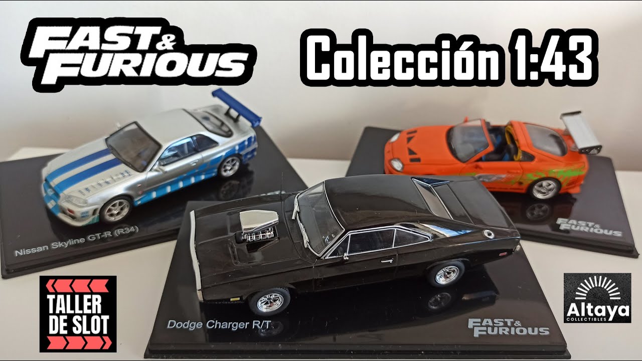 👨‍🔧 COCHES 1:43 de FAST & FURIOUS 🌟Dodge Charger, Nissan Skyline y  Toyota Supra ¡SUPER DETALLADOS! 