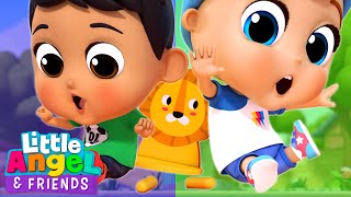 Baby John vs Manny - Musical Chairs Competition Game for Kids! | Little Angel And Friends Kid Songs