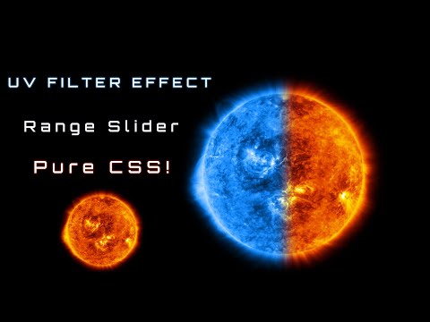 Mastering Range Slider UV Filter Effect with Pure CSS! #html #css #sun #uvfilter