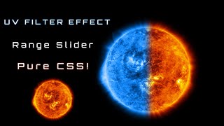 Mastering Range Slider UV Filter Effect with Pure CSS! #html #css #sun #uvfilter