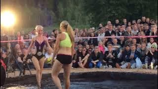 Womens mud wrestling 2014