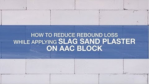 AAC block plastering demo using JSW Slag Sand - Marathi