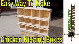 Easy Way To Build Chicken Nesting Boxes!