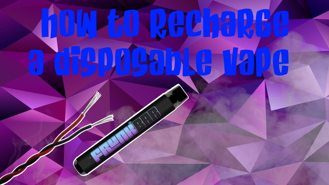 How to recharge a disposable vape. (Works with any brand) - YouTube