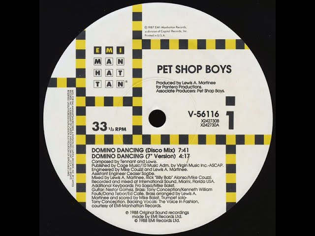 Pet Shop Boys – Domino Dancing (Disco Mix) (1988)