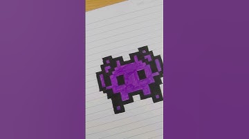 Space Invader👾 pixel art✨ #art #pixelart #invader #spaceinvaders #subscribe