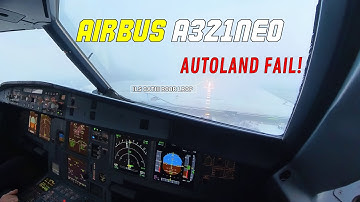 Airbus A321neo Autoland Fails | Full Approach Cockpit View 🛬