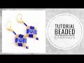 #МК -  Серьги из бисера с применением стекляруса | Bead earrings using bugle beads