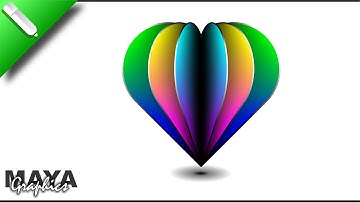 3d Heart Shaped Design in Coreldraw | Professional logo designing in coreldraw | Coreldraw tutorial