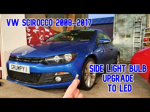 VW Scirocco 2008-2017 front side light bulb upgrade to LED. 5% OFF to my followers!!!