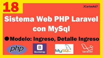 Sistema web PHP con laravel y Mysql (18-36) Modelo: Ingreso, Detalle Ingreso