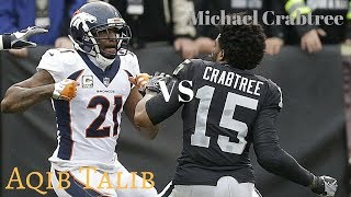 Aqib talib and michael crabtree get into it once again! yes for the
same reason, crabtree's gold chain. last nfl season when two faced off
talib...