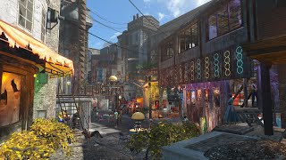 Fallout 4 - HANGMAN'S ALLEY - Settlement build tour - NO MODS