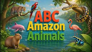 ABC Amazon Animals Song 🌿 | Alphabet Song for Kids