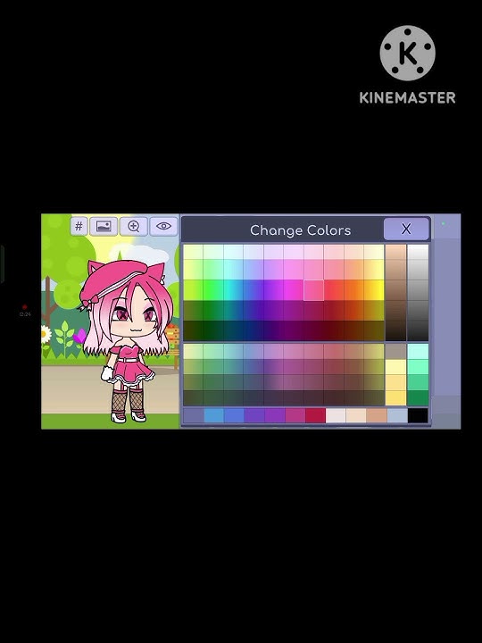 I made a pink 🩷 character part 2#gacha#like#shorts#share#subscribe